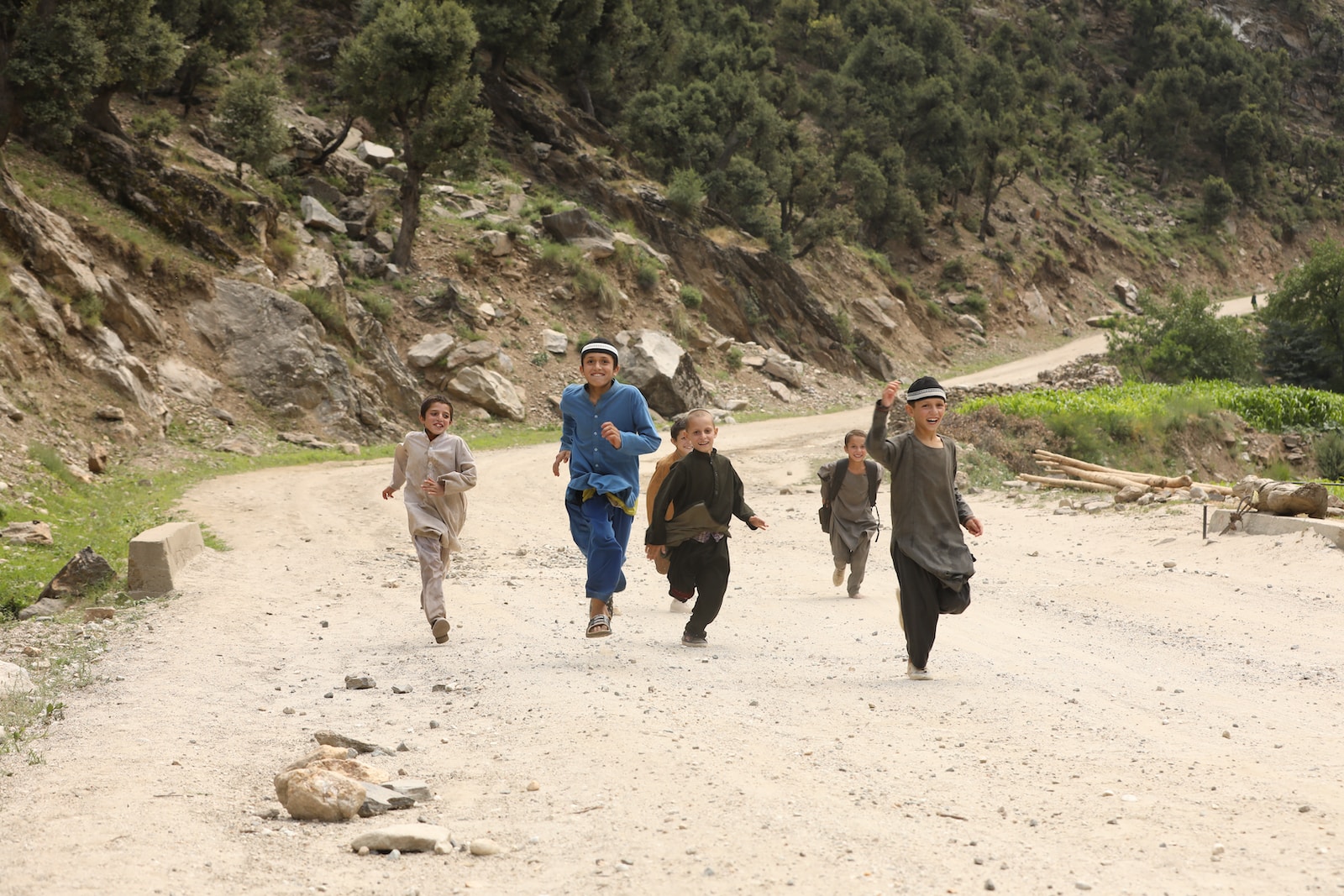 Enfants jouant en afghanistan