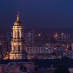 Paysage Ukraine de nuit, Pays en U